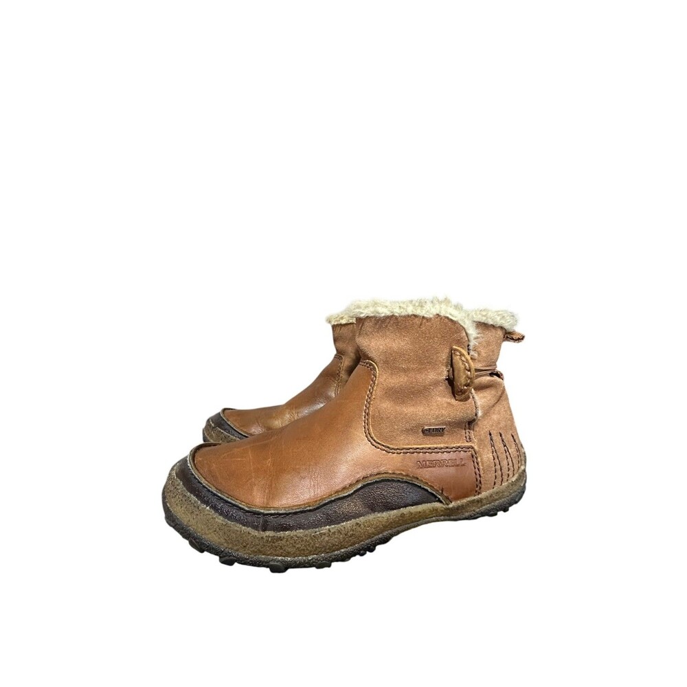 Merrell Boots Womens Size 8.5 Tremblant Winter Snow Polar Dry Brown Leather Used